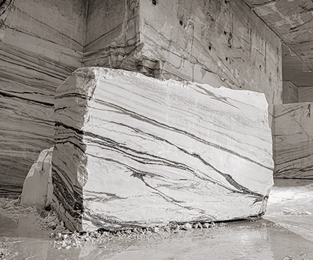 Lasa, un marbre blanc raffiné des Alpes