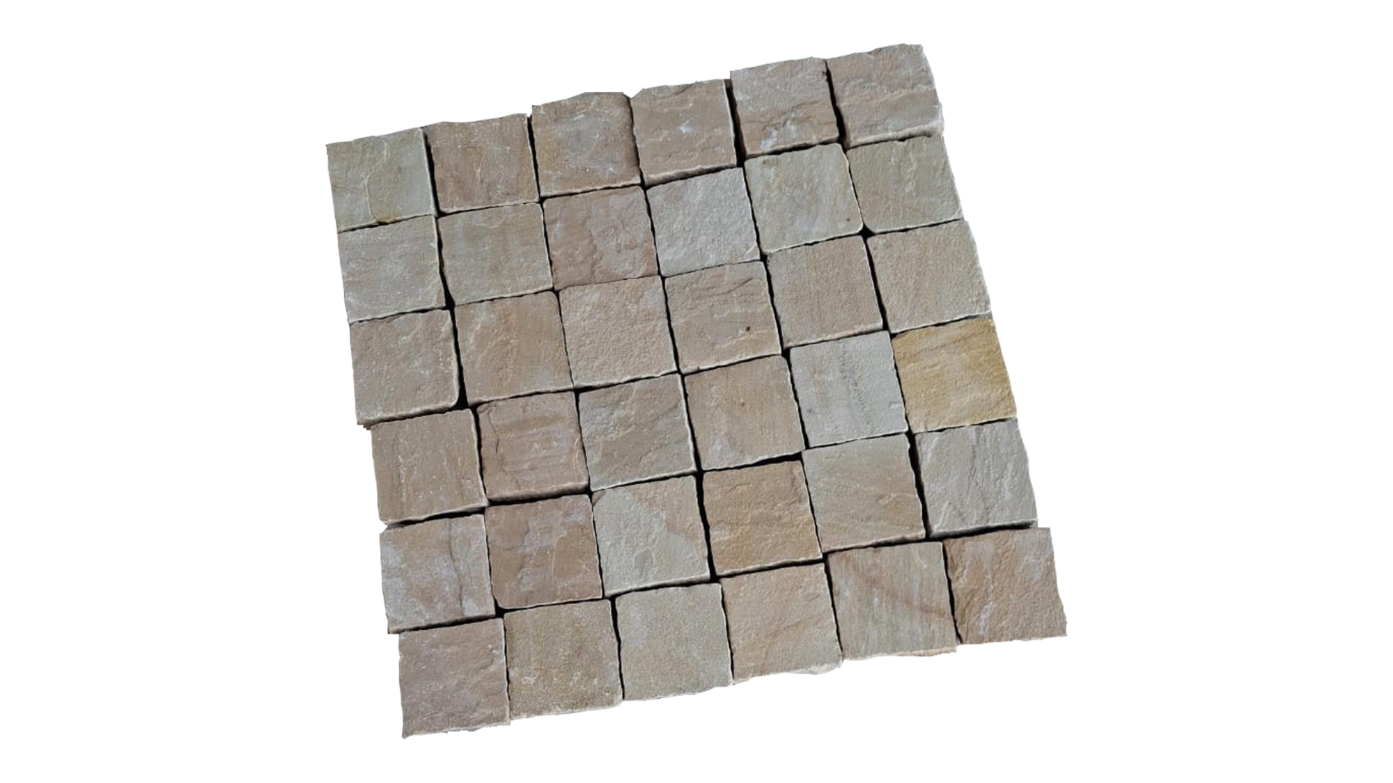 natural cleft, hand cut edges