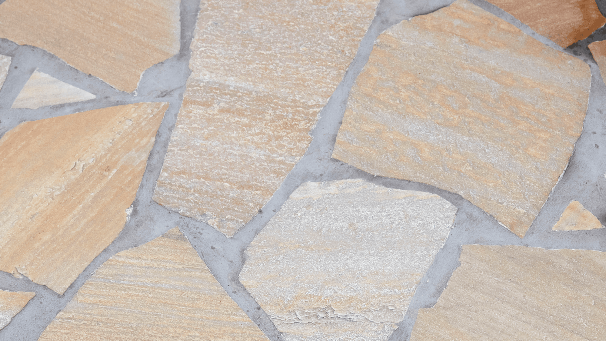 Natural cleft, hand cut edges