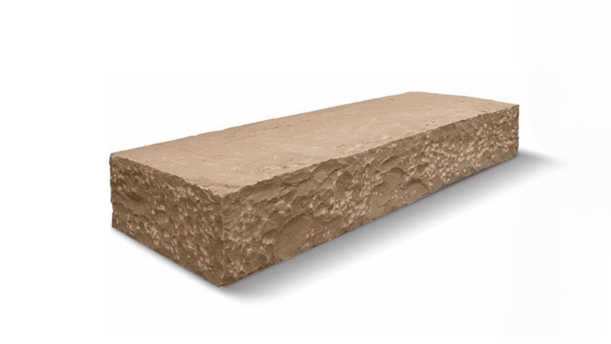 Natural cleft, hand cut edges