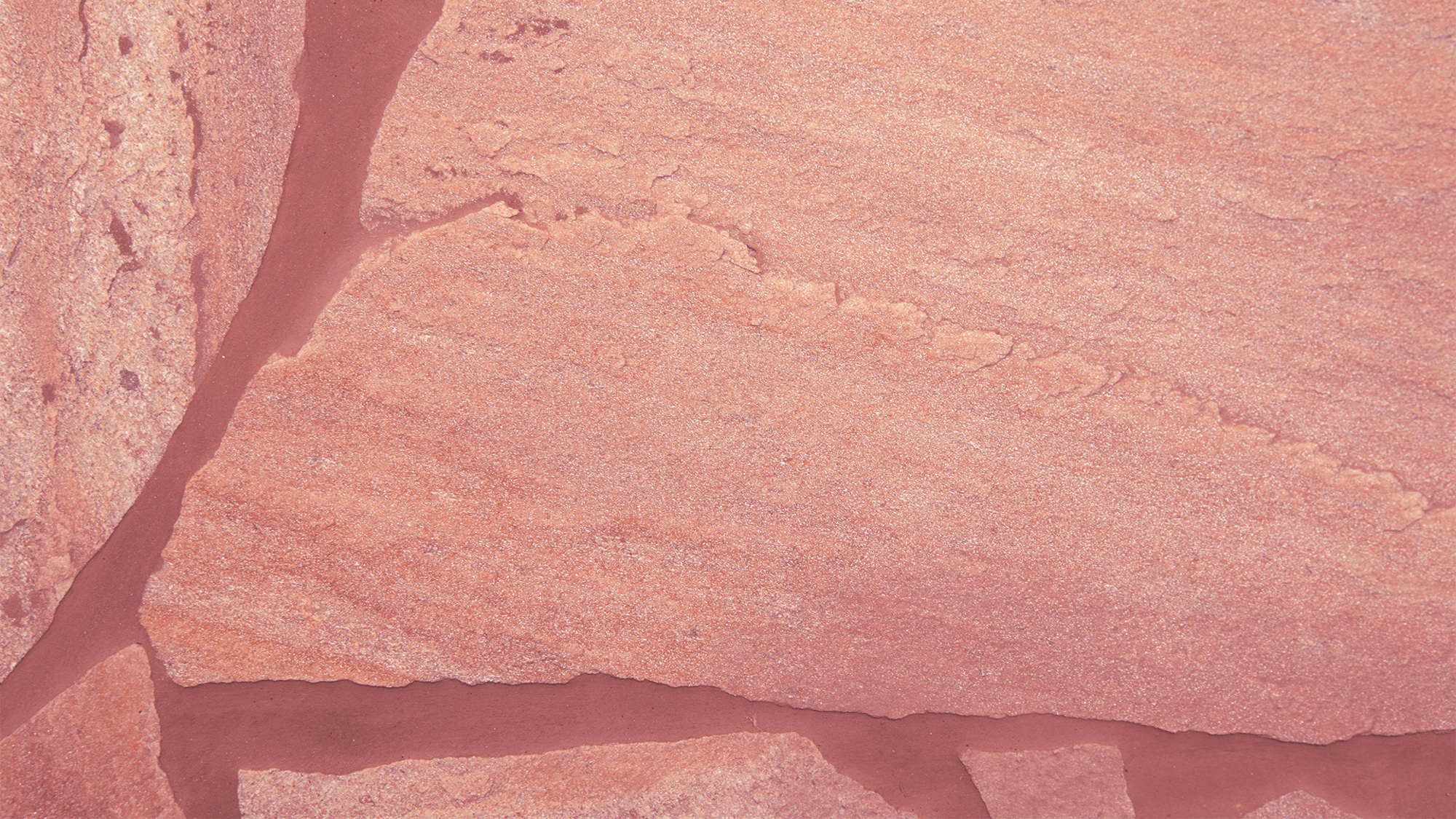 natural cleft, hand cut edges