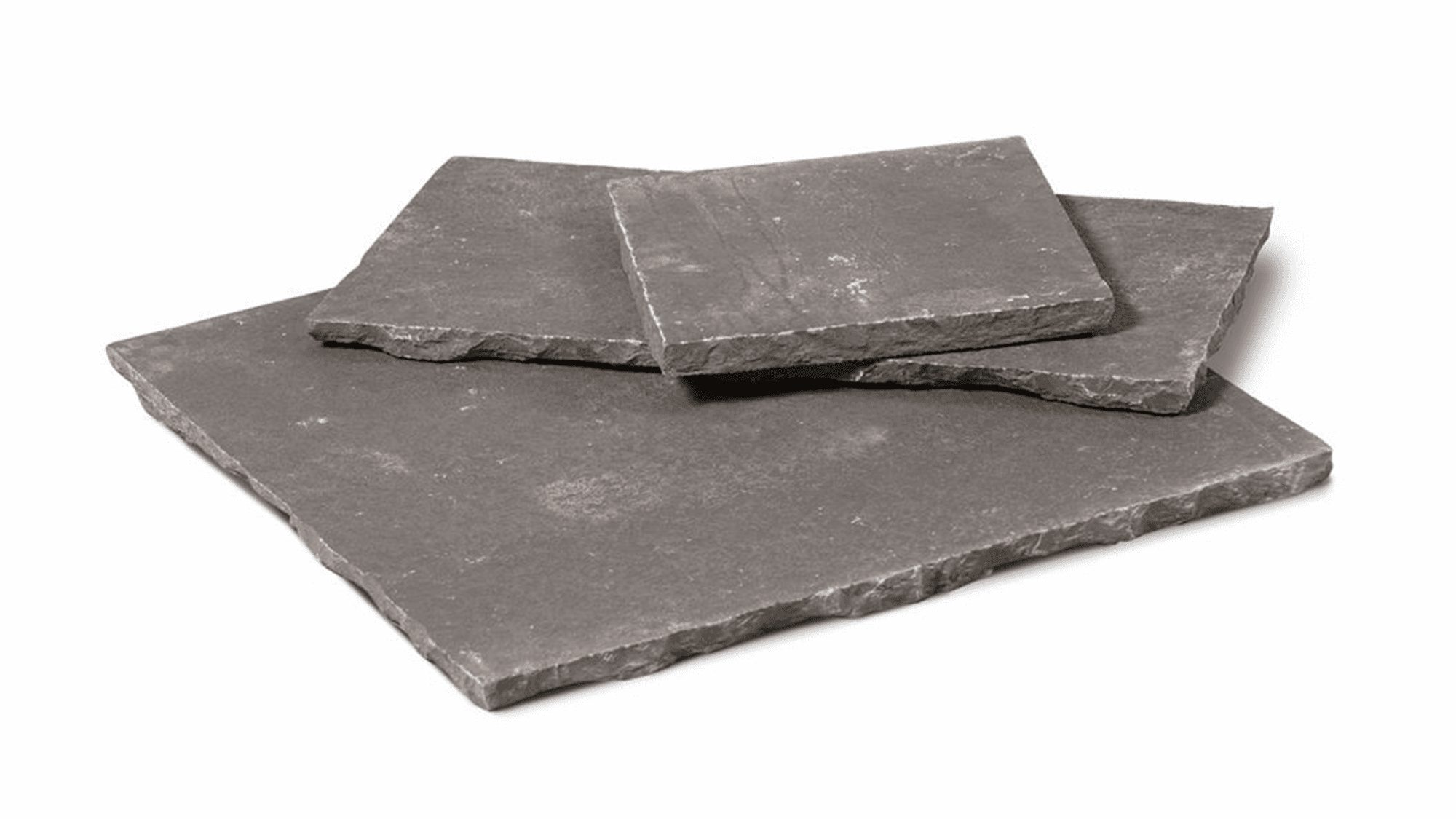Natural cleftand tumbled, hand cut edges